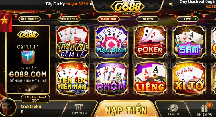 Game Bài Uy Tín Go88 Lựa Chọn Hàng Đầu Cho Cộng Đồng Cược Thủ