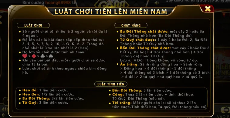 Tải Tiến Lên Miền Nam Go88 Để Trải Nghiệm Cảm Giác Chiến Thắng Lớn