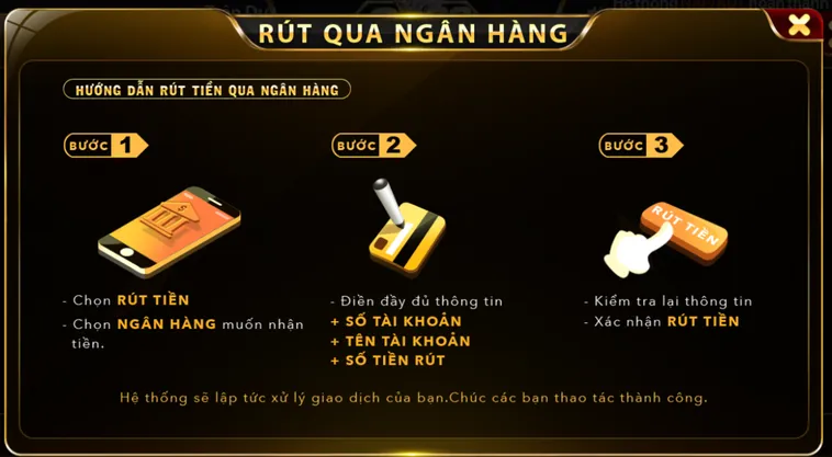 Hướng Dẫn Rút Tiền Go88 Về Tài Khoản Ngân Hàng Nhanh Chóng Và An Toàn